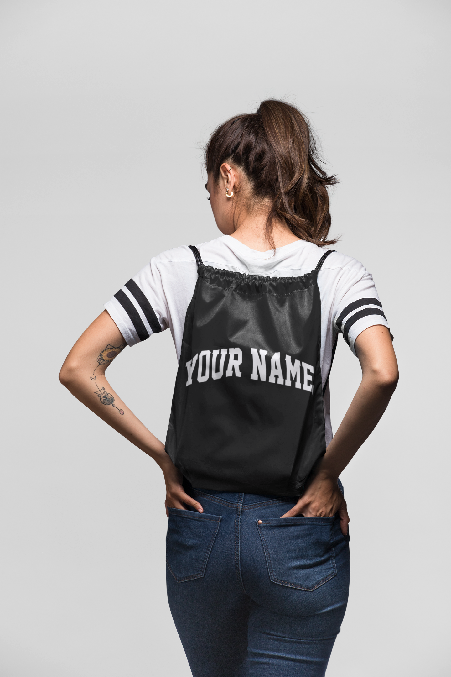 CUSTOMISE IT - YOUR NAME - DRAWSTRING BAG