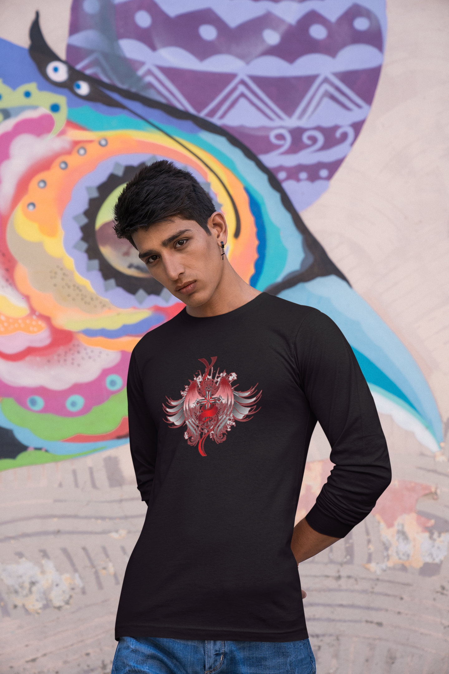 Gothic Cross - Long Sleeve Adult Tee