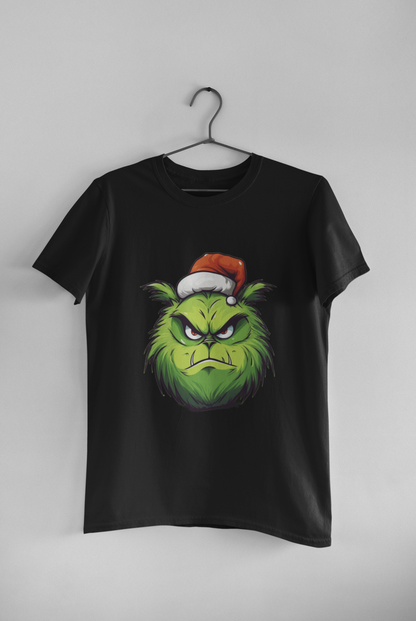 Christmas Grinch Face - Adult tee