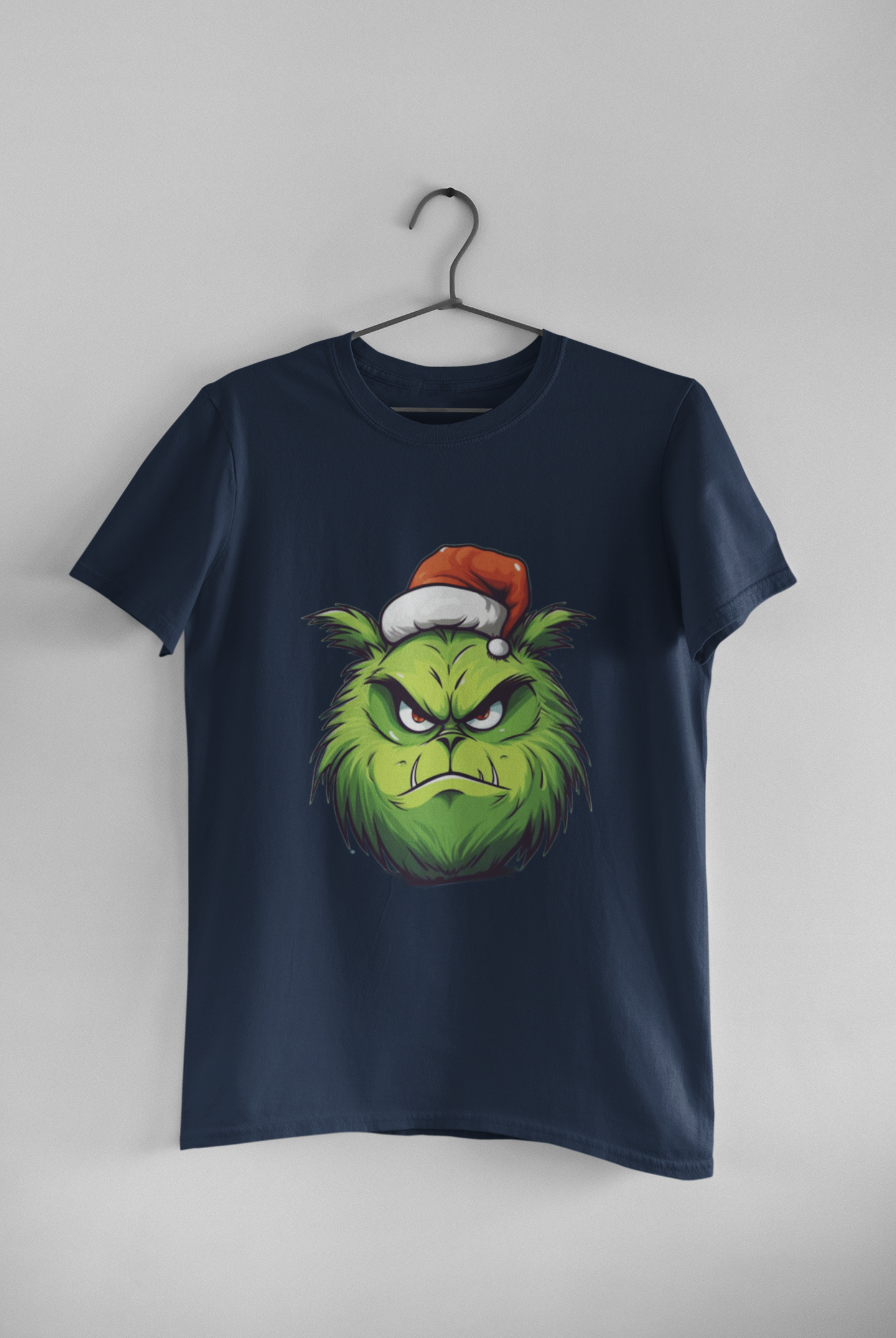 Christmas Grinch Face - Adult tee