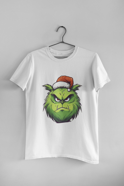 Christmas Grinch Face - Adult tee