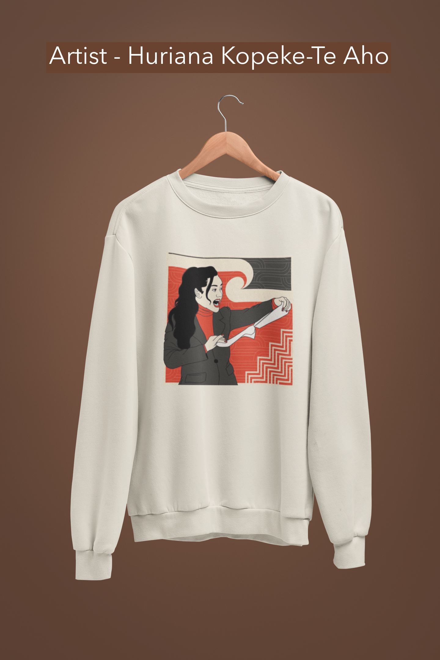 ARTIST - Huriana Kopeke-Te Aho - Hana Rawhiti Maipi Clarke - No Bill.  - Adult Crewneck