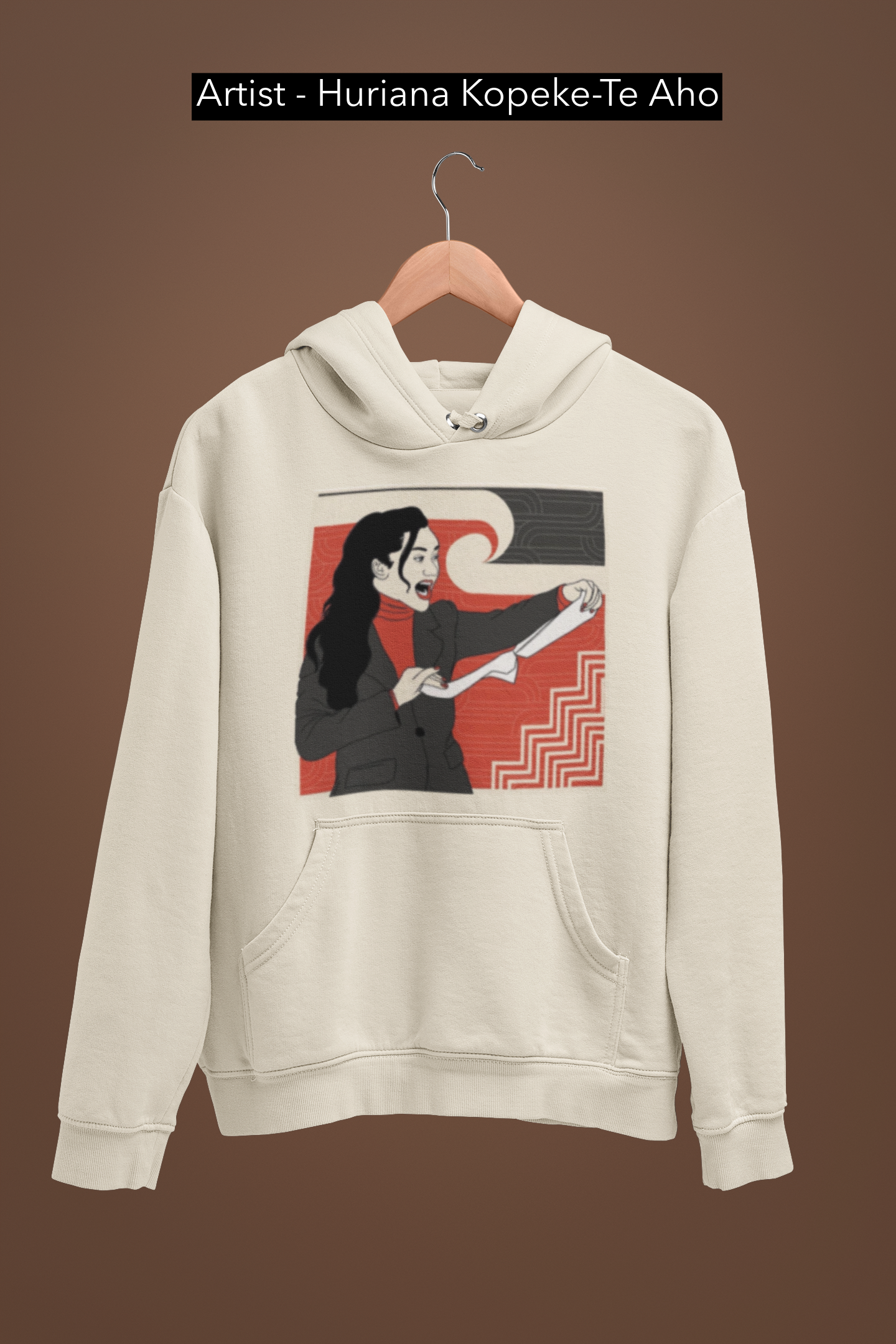ARTIST - Huriana Kopeke-Te Aho - Hana Rawhiti Maipi Clarke - No Bill.  - Adult Hoodie