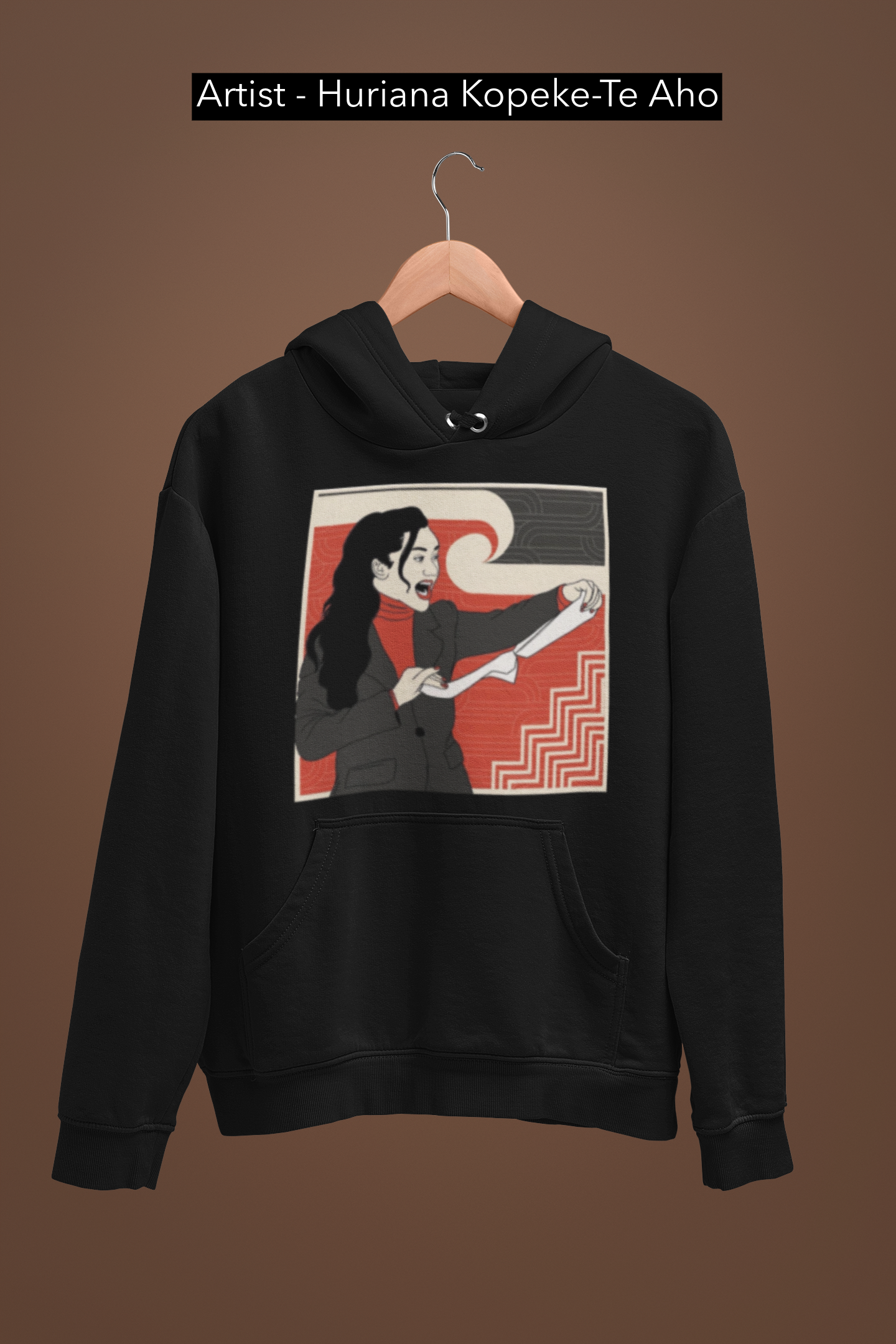 ARTIST - Huriana Kopeke-Te Aho - Hana Rawhiti Maipi Clarke - No Bill.  - Adult Hoodie