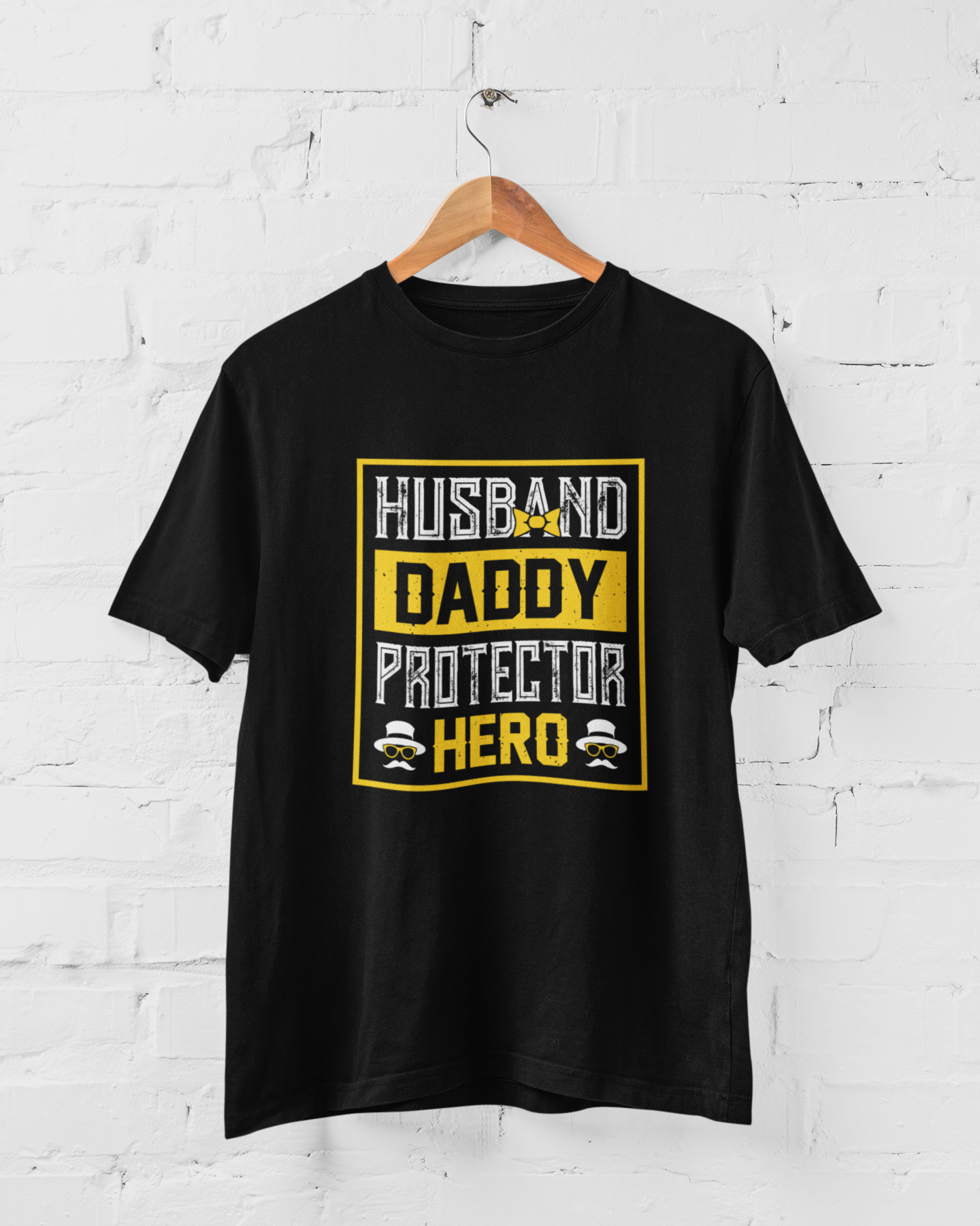 HUSBAND, DADDY, PROTECTOR, HERO - ADULT TEE