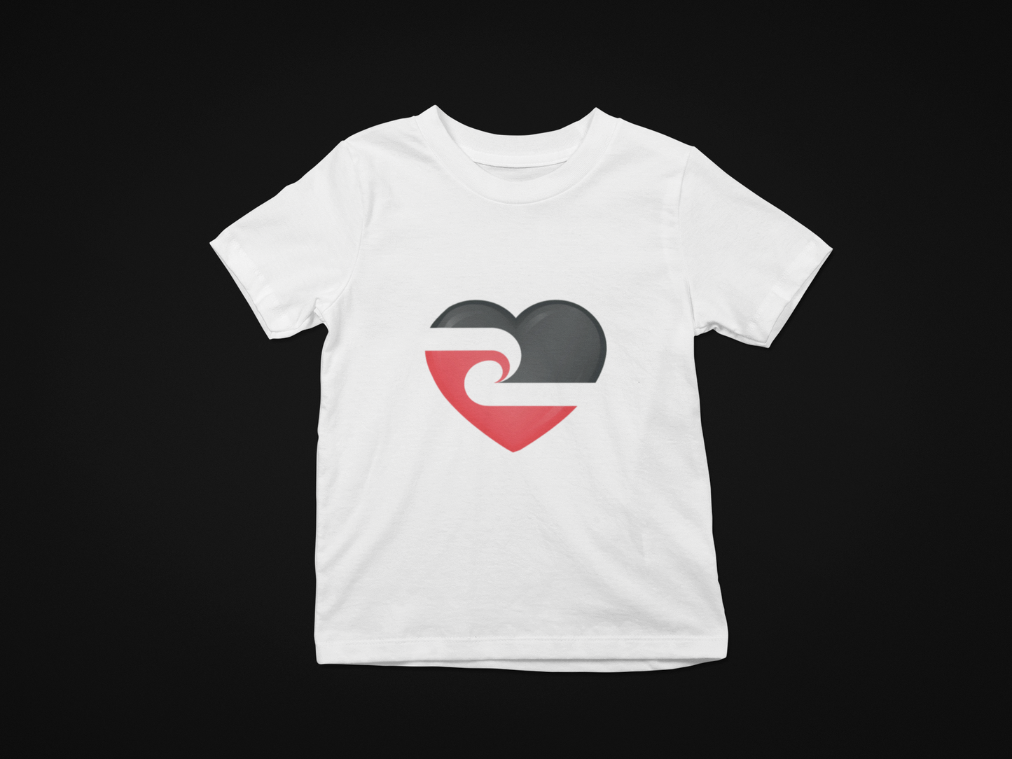 The Tino Rangatiratanga flag  heart - Kids Tee