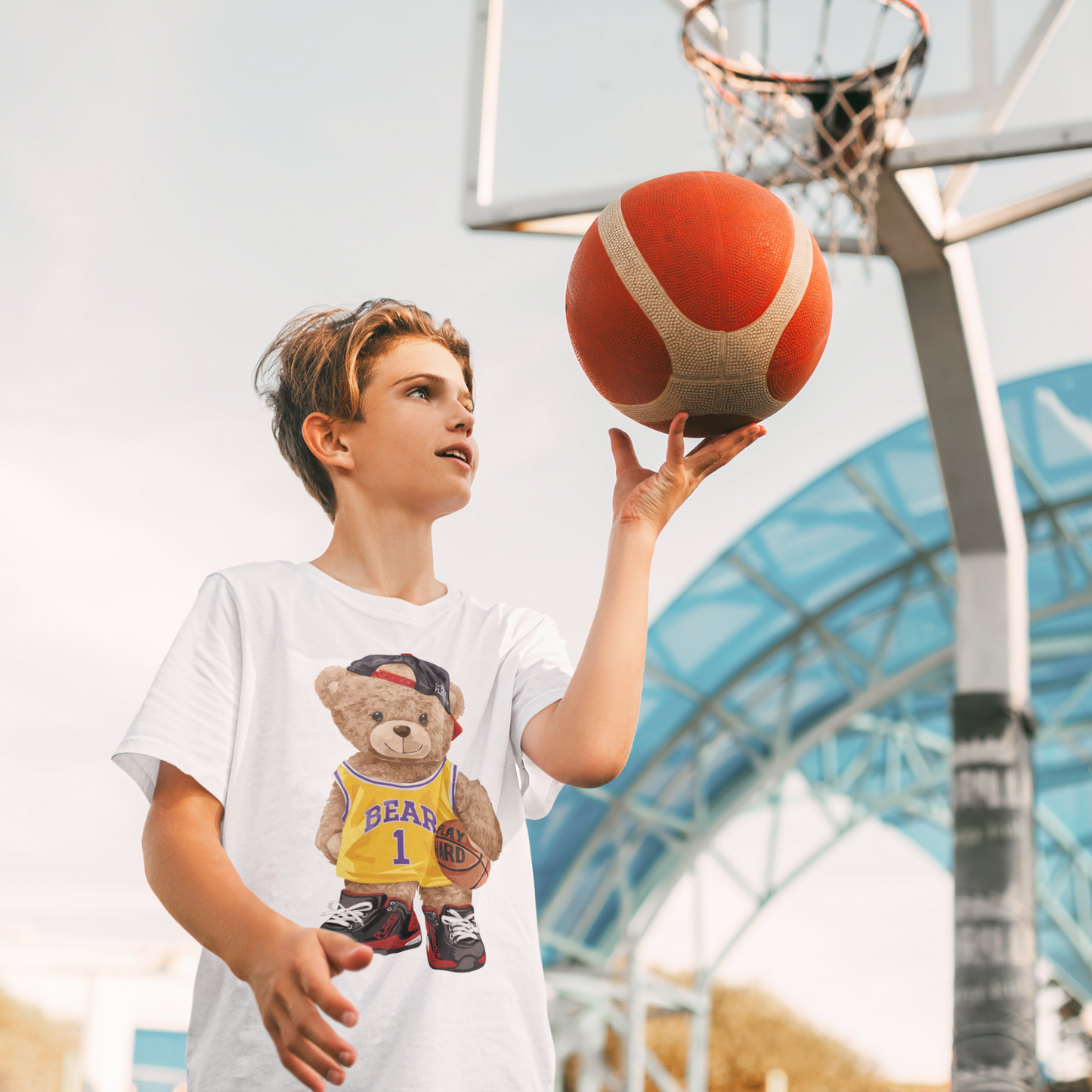 LA LAKER BEAR - CHILDRENS TEE