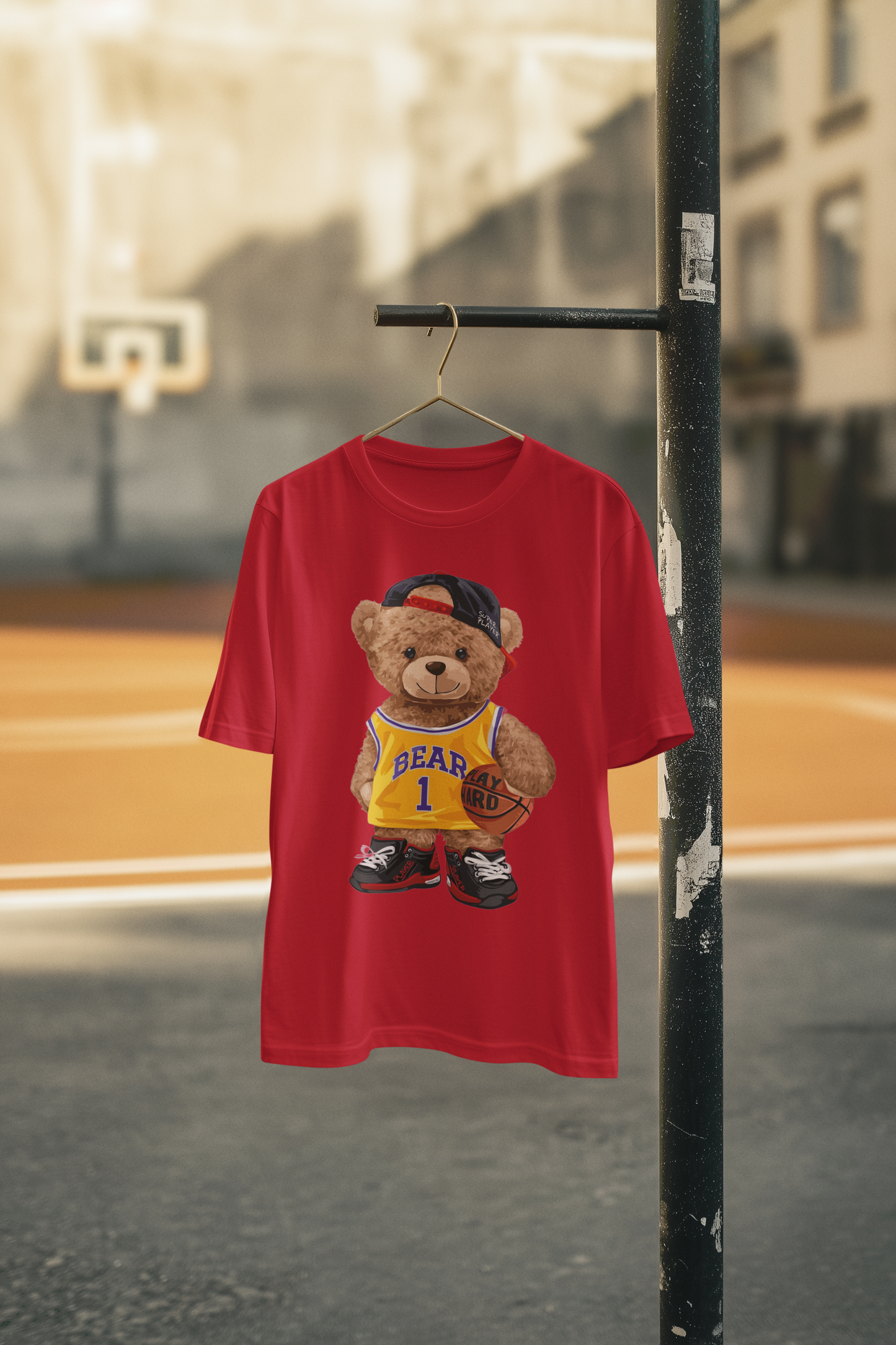 LA LAKER BEAR - ADULT TEE