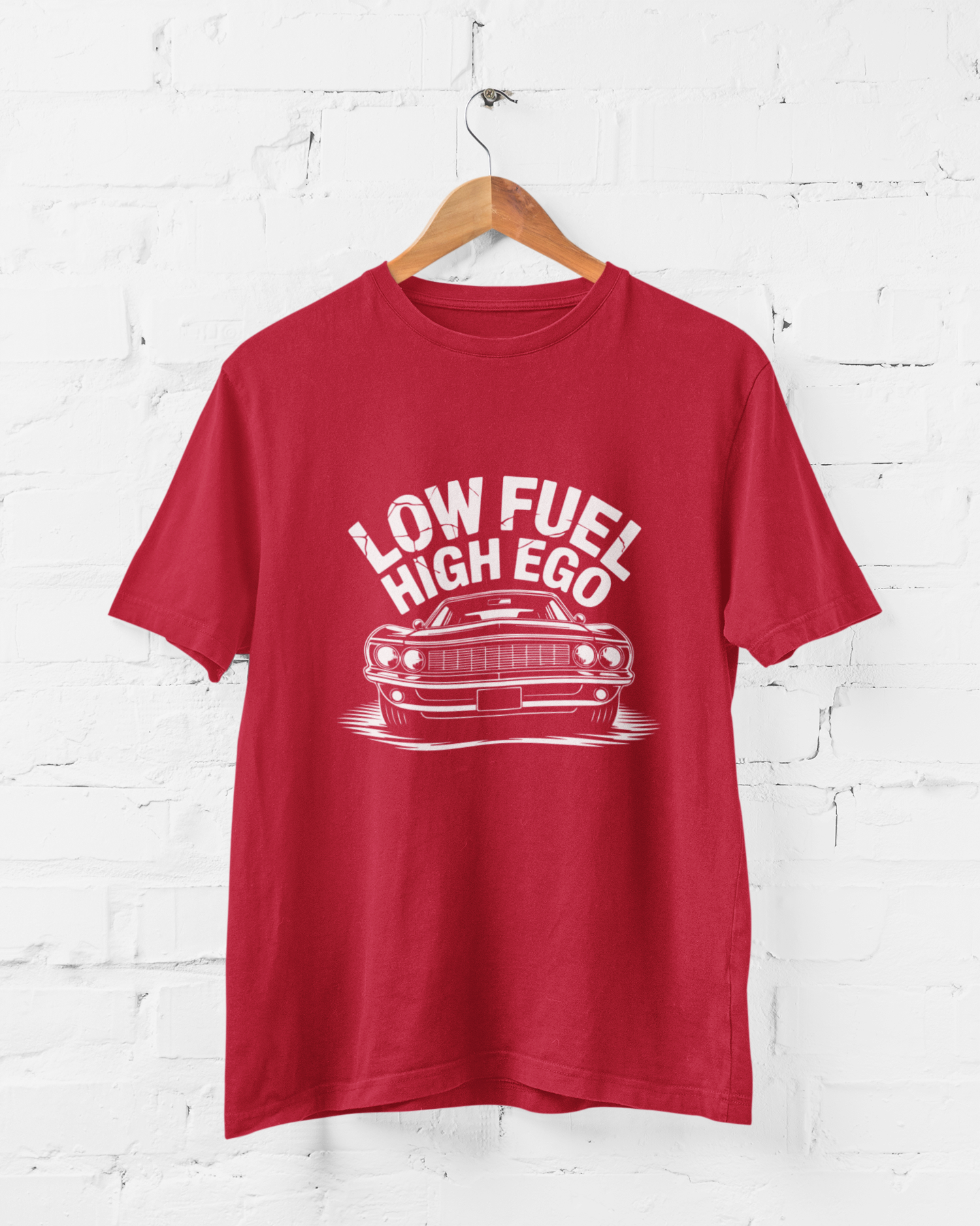 LOW FUEL, HIGH EGO  - ADULT TEE