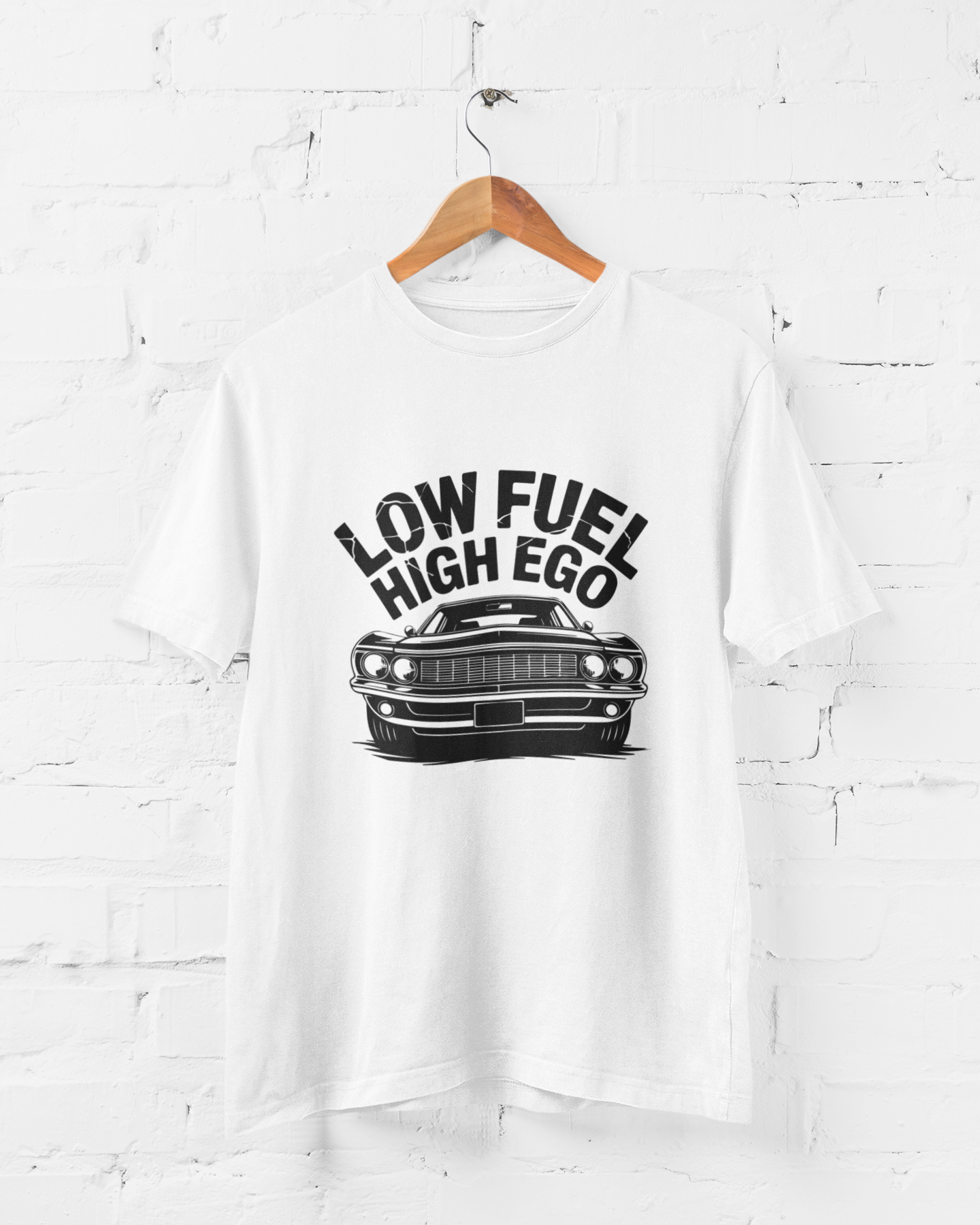 LOW FUEL, HIGH EGO  - ADULT TEE