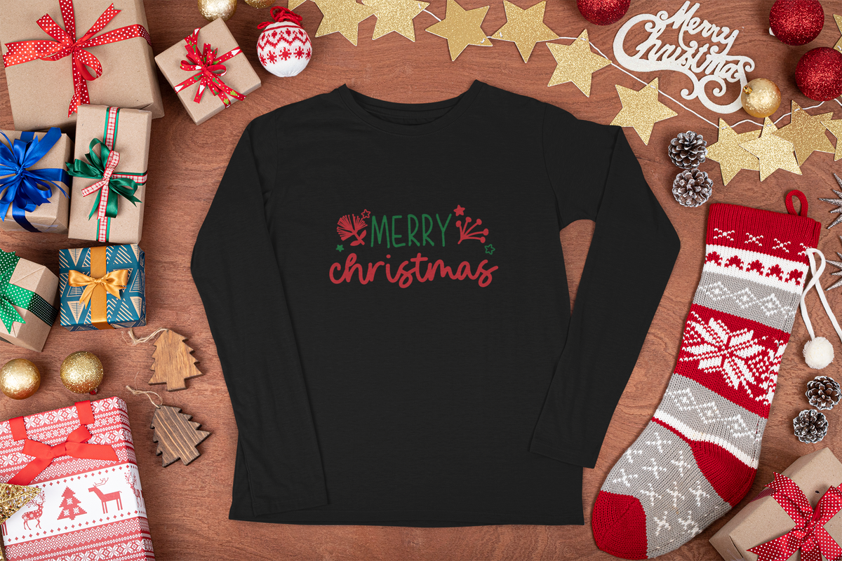 Merry Christmas   - Adults Long Sleeve Tee