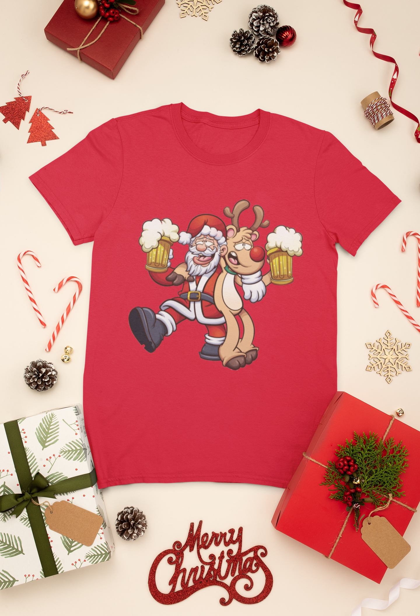 Merry Drunk'n Christmas - Adult Tee