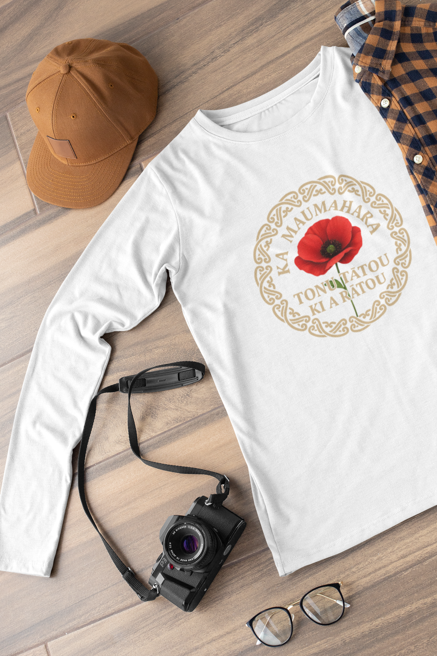 Anzac - Ka maumahara tonu tātou ki a rātou - 2026 -  Children's Long Sleeve Tee