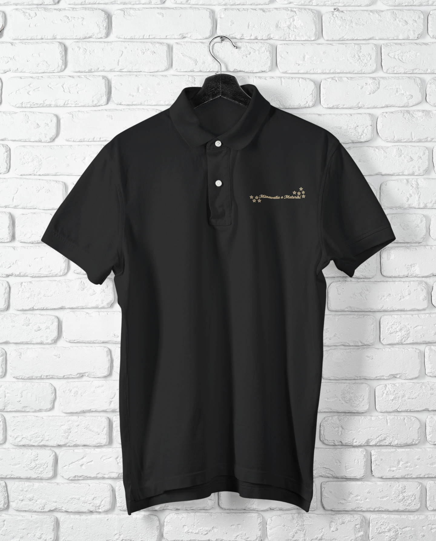 Manawatia a Matariki (gold text)  - Polo Shirt