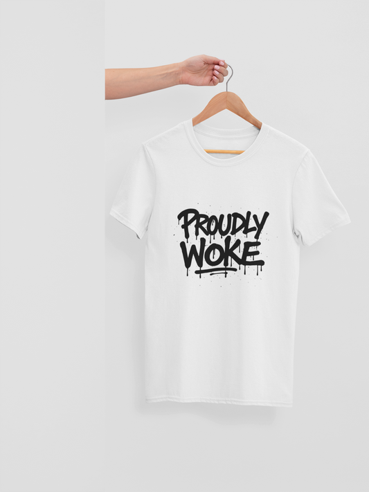 PROUDLY WOKE - ADULT TEE