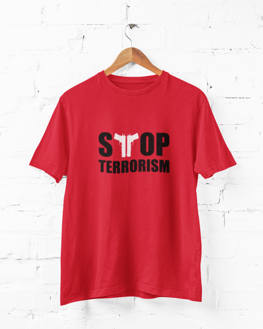 STOP TERRORISM - ADULT TEE