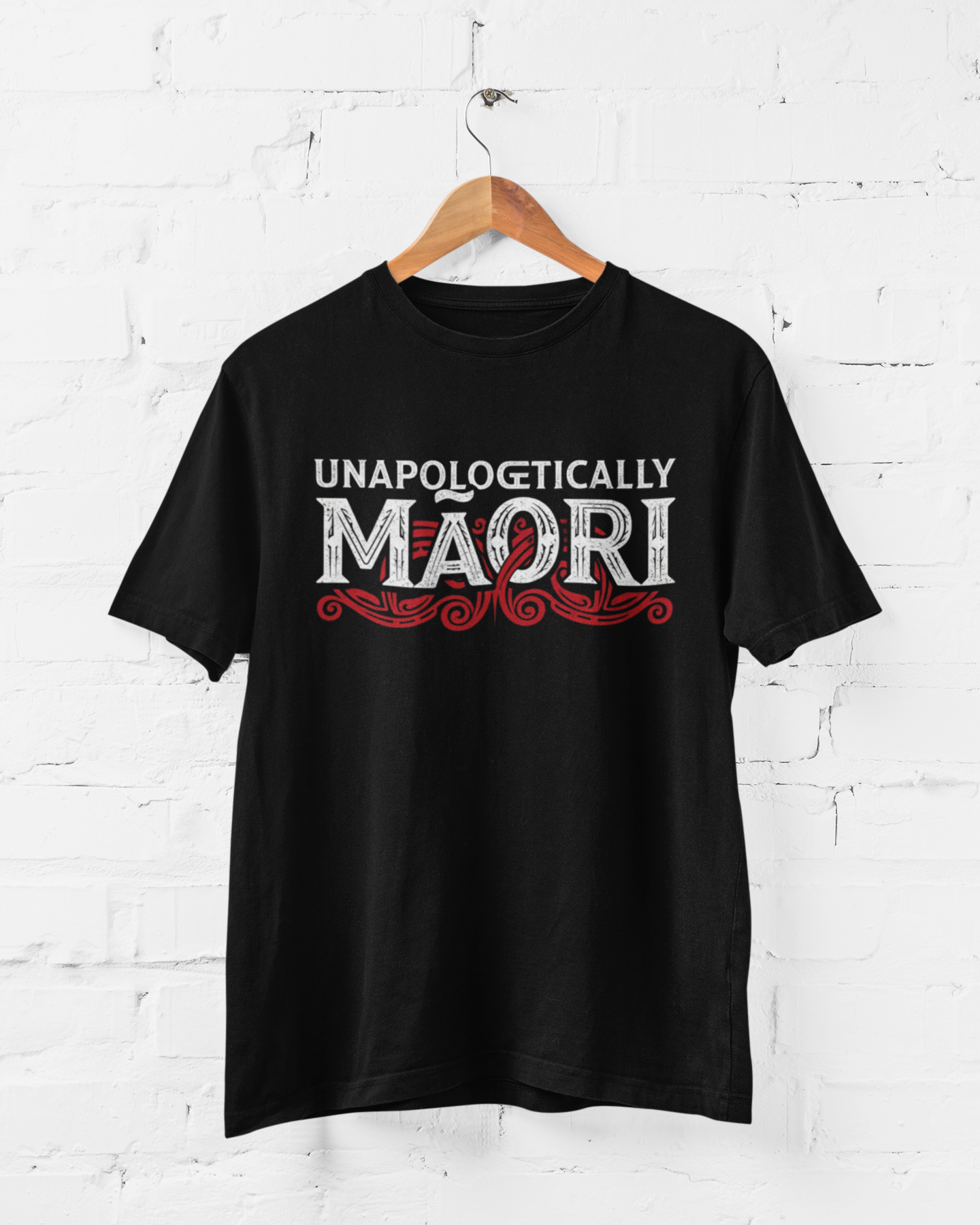 ARTIST DOUG HEALEY - UNAPOLOGETICALLY MAORI - ADULT TEE