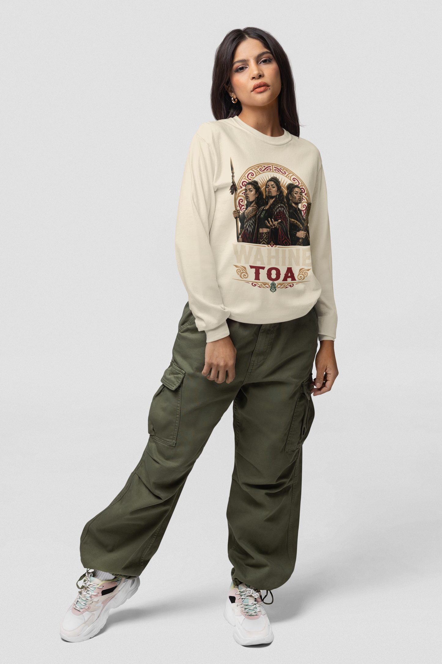 WAHINE TOA - ADULT LONG-SLEEVE TEE