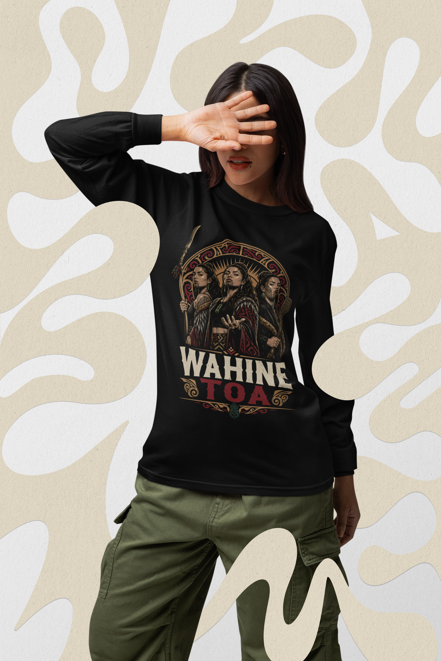 WAHINE TOA - ADULT LONG-SLEEVE TEE