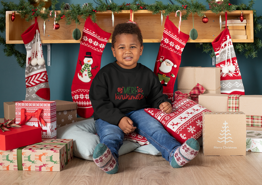 Te Reo Christmas - Meri Kirihimete-  Kids Sweatshirt
